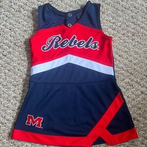 Toddler Girl Ole Miss Rebels Cheer Costume Dress – Size 2T